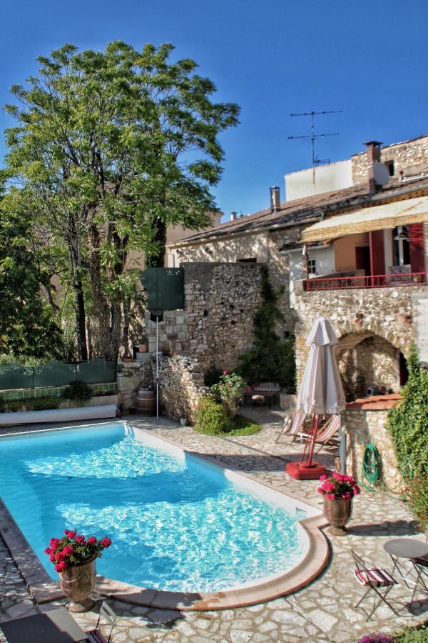 La Dolce Vita - Studio Dans Propriete Avec Piscine Montpeyroux  Bagian luar foto
