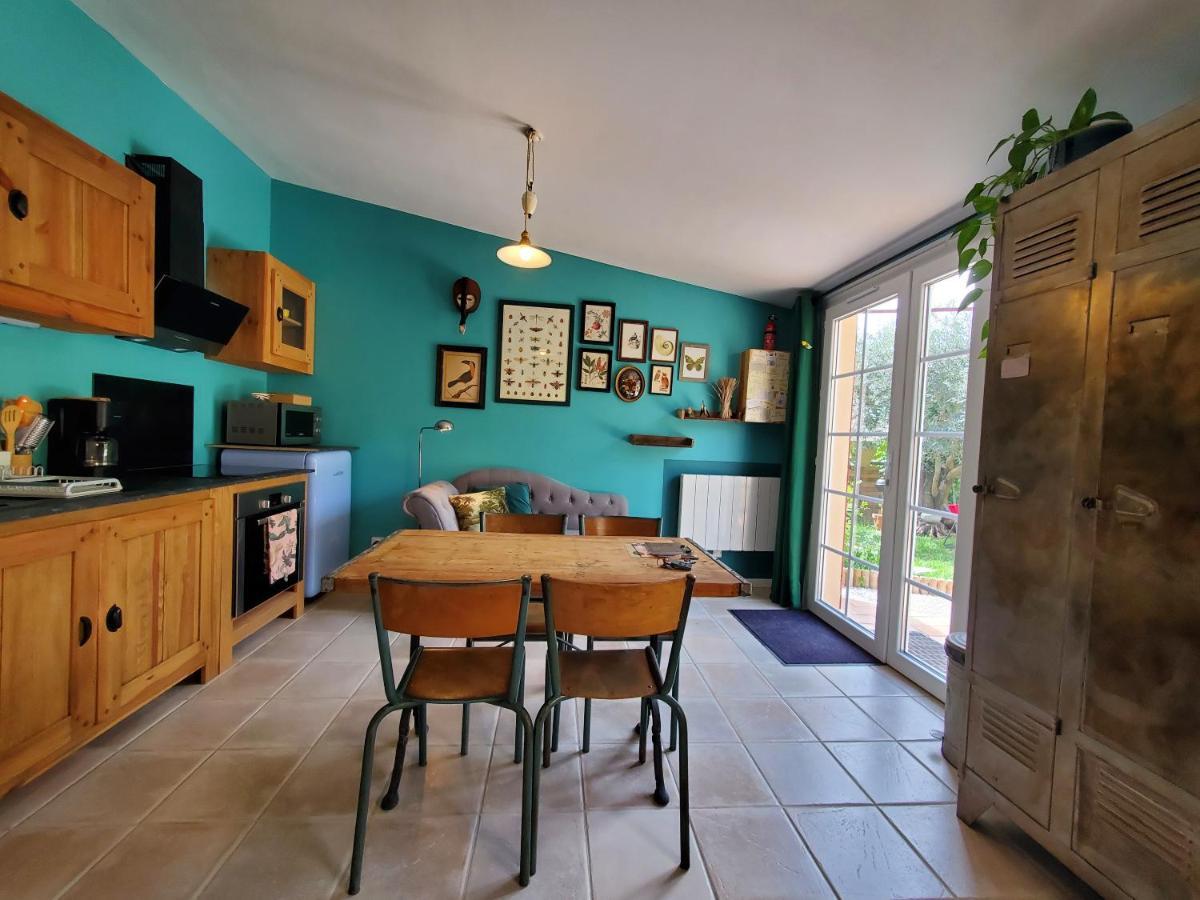 La Dolce Vita - Studio Dans Propriete Avec Piscine Montpeyroux  Bagian luar foto